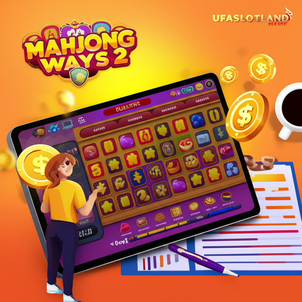 ภาพผู้เล่นวางแผนงบประมาณและกลยุทธ์การใช้ Bonus Buy ใน Mahjong Ways 2 โดยมีกราฟและไอคอนฟรีสปินและเหรียญทอง แสดงความเป็นมืออาชีพและความมั่นใจ