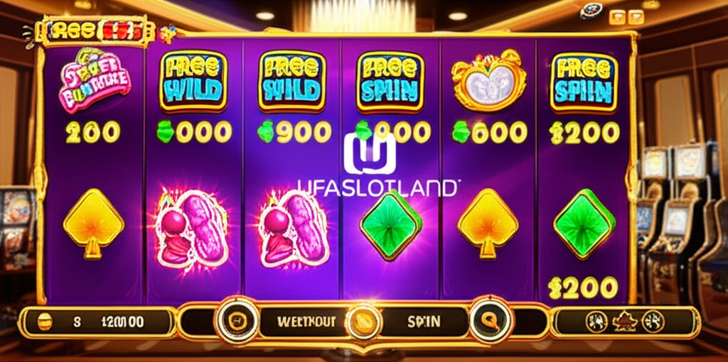ภาพประกอบเกมสล็อตออนไลน์ยอดนิยมที่มีฟีเจอร์ Expanding Free Spins พร้อมสัญลักษณ์ Wild และ Multiplier ในธีมคาสิโนดิจิทัล