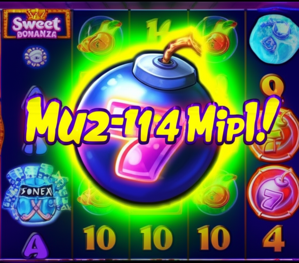 ภาพระเบิด Multiplier Bomb ในเกมสล็อตออนไลน์ แสดงตัวคูณที่เพิ่มขึ้นและสัญลักษณ์เกมยอดนิยม