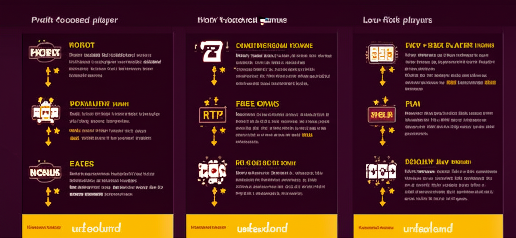 อินโฟกราฟิกแนะนำการเลือกเกมสล็อตตามสไตล์ผู้เล่น พร้อมแสดงเกมแนะนำและฟีเจอร์ฟรีสปินจาก ufaslotland